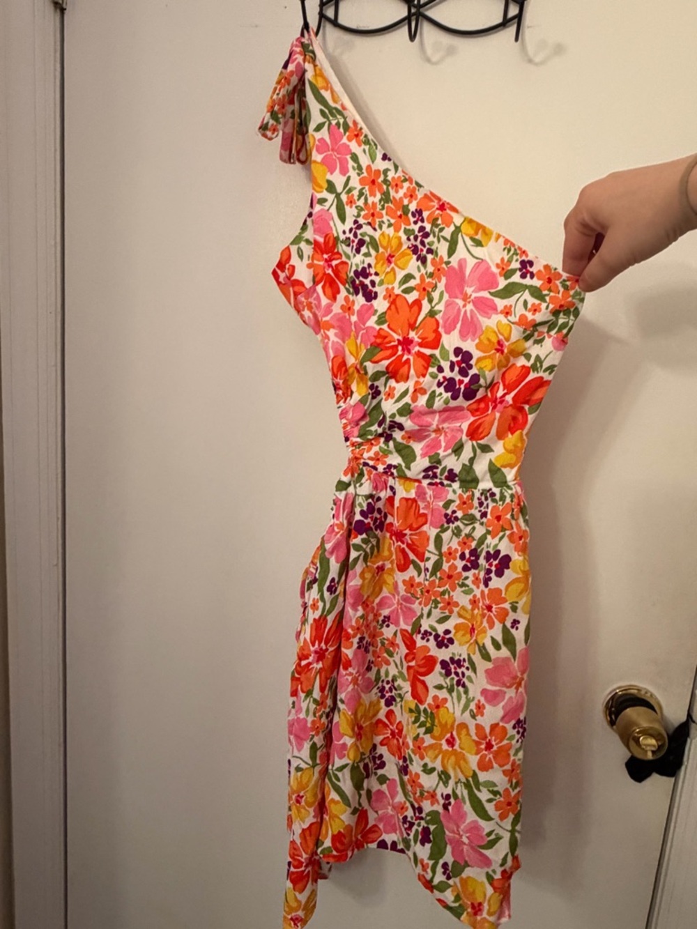 Sundays One-Shoulder Floral Dress in Multicolor